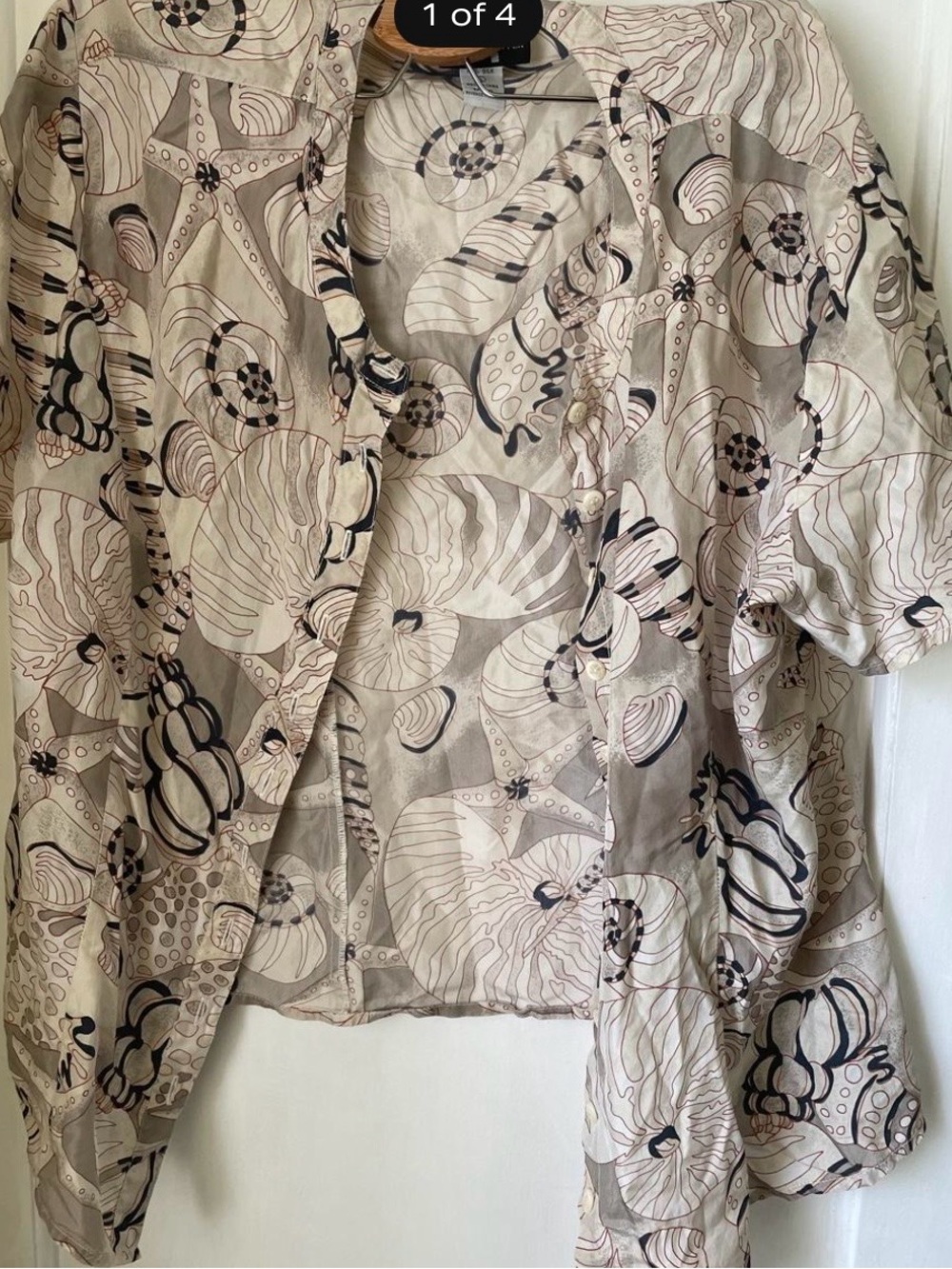 Vintage 90’s shell silk blouse